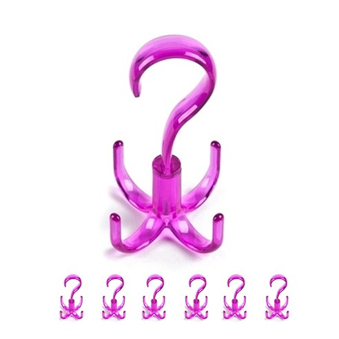 바이셀 다용도걸이 옥토퍼스, 퍼플, 7개입