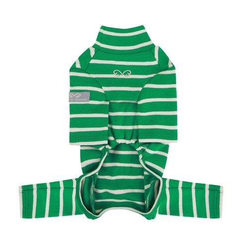 퍼피엔젤 강아지 High Neck Sleeve Stripes Overall, 823 GN