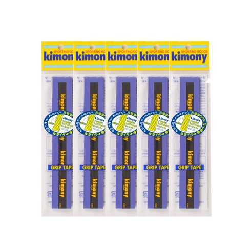 키모니 배드민턴 하이 소프트 배드민턴 스파이럴 그립 KGT105, 네이비, 5개