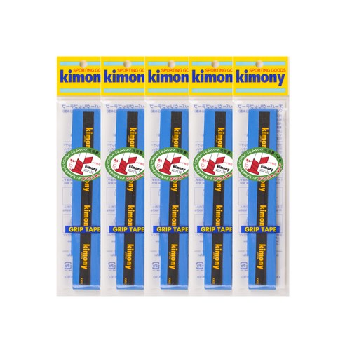 키모니 배드민턴 하이 소프트 파워 그립 KGT118 5p, 블루, 5개