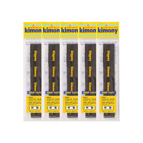 키모니 배드민턴 하이 포스트 레전드 오버그립 플라워 KGT137 5p, 블랙, 5개