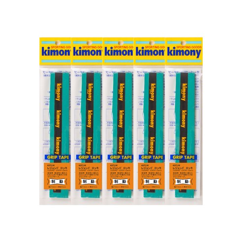 키모니 배드민턴 하이 포스트 레전드 오버그립 타이어 KGT138 5p, 그린
