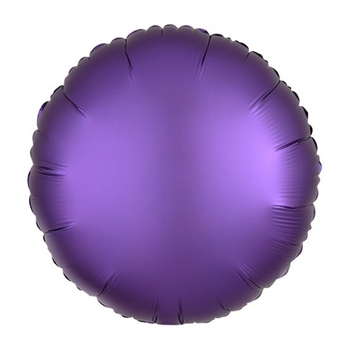 파티팡 새틴럭스 라운드은박 풍선 35cm, 퍼플로얄, 10개입