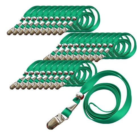 옹달샘 목걸이 슬링 명찰줄 9mm, 녹색, 30개입