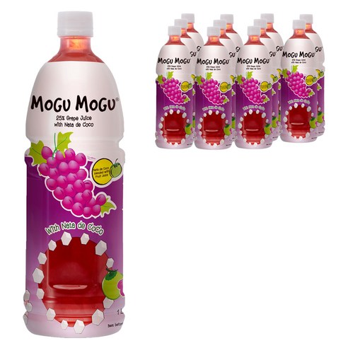 모구모구 포도맛 음료, 1L, 12개