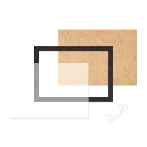 빌리프프레임 고급형 보석십자수 우드액자 20 x 25 cm, 월넛, 1개