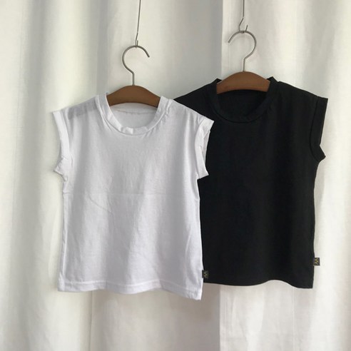 맘스메이드 아동용 통기성 조아롤업 티셔츠 2p