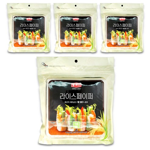 풍국면 라이스페이퍼 월남 함지쌈 사각형, 4개, 280g