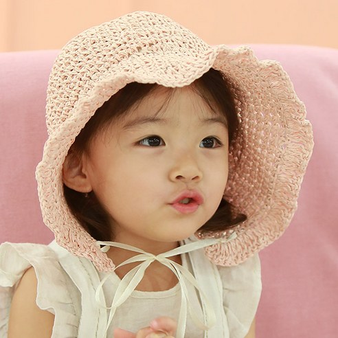 무슈 아동용 샤랄라 밀짚보넷