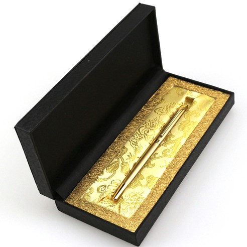 미니제이드 만년필 선물 상자, 0.38mm, 골드