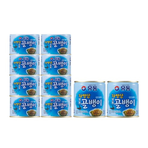 유동 자연산 골뱅이 140g x 8p + 230g x 2p, 1.58kg, 1세트