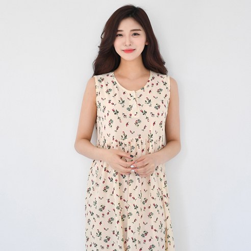 아날도바시니 여성용 냉감 나시 원피스잠옷