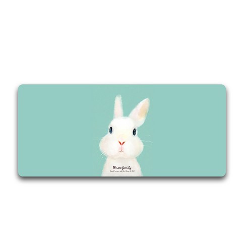 알럽컴 행운의 고양이 마우스 장패드 300 x 800 x 3 mm, 8TYPE(토끼), 1개