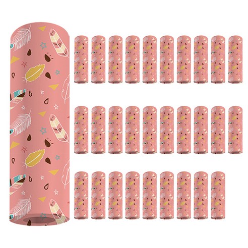 나노씨엔티 랩핑포장지 297 x 420 mm, 핑크깃털, 30개입