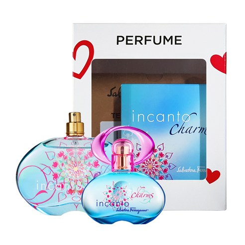 살바토레페라가모 인칸토 참 오 드 뚜왈렛 30ml + 테스터 100ml, 1세트