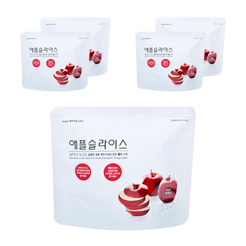 영주마실 애플 슬라이스, 20g, 5개