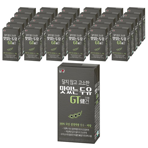 남양유업 건강한두유 검은콩, 190ml, 64개