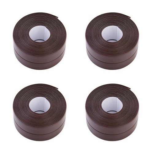 블럭마트 방수 테이프 3.2m x 3.8cm, 브라운, 4개