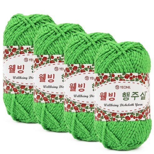 연일섬유 웰빙 행주실 4p, 12번 연두