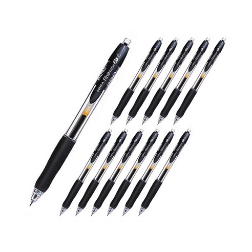 동아 중성펜 파인테크RT 0.3mm, 흑색, 12개입