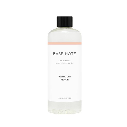 더허브샵 베이스노트 디퓨저 리필오일, 하와이안 피치, 400ml