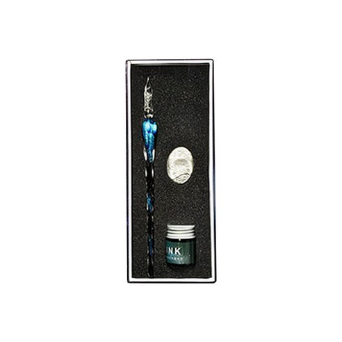 베이블퓨어리 크리스탈 만년필 베이직세트, 0.5~0.6mm, 블루