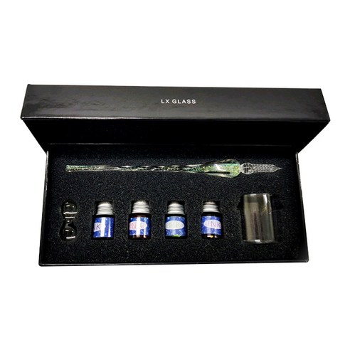 베이블퓨어리 크리스탈 만년필 프리미엄세트, 0.5~0.6mm, 그린