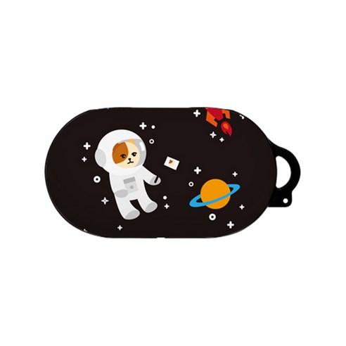 바니몽 스페이스애니멀 디자인 갤럭시 버즈 케이스, 단일 상품, 야옹