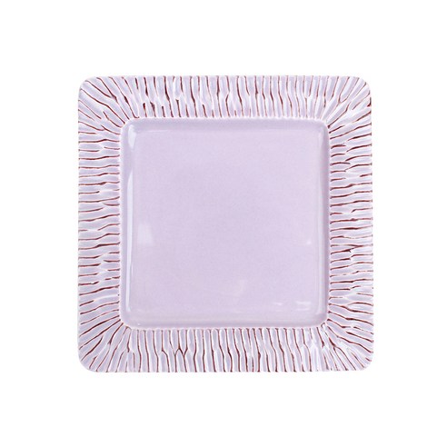 마조그레이스 이태리 정사각 찬기 접시 S 20cm, 퍼플, 1개