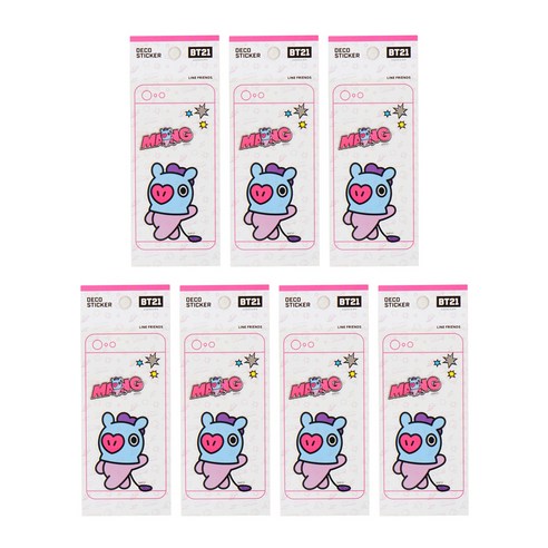라인프렌즈 BT21 모바일 데코 스티커 2탄, 망, 7개입