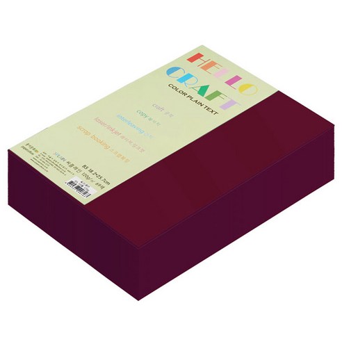 종이문화 양면색상지 뉴씨플레인 B5 No.25 적갈색, 320매