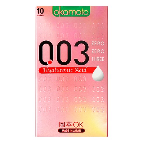 오카모토 003 히알루론산 콘돔, 10개입, 1개