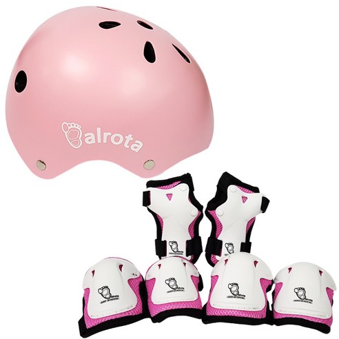 발로타 유아동용 헬멧 조절형 + 보호대 세트