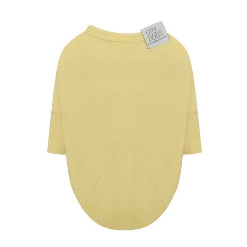 퍼피엔젤 데일리 7부소매 반려견 티셔츠, 280 Yellow