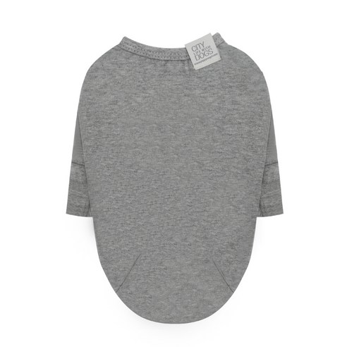 퍼피엔젤 데일리 7부소매 반려견 티셔츠, 95 Gray