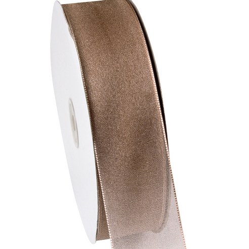 가드 오간디 데코 선물포장 리본 SY20 38mm, 브라운, 90m