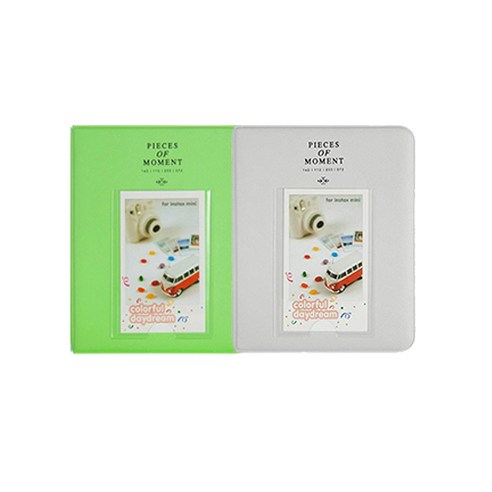 인스탁스 미니필름 2단하드앨범 2p, 랜덤 발송, 64매