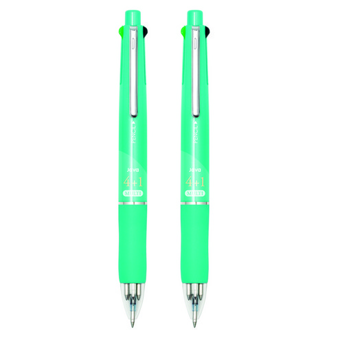 자바펜 제트 4 + 1 멀티펜 0.7mm, 민트, 2개