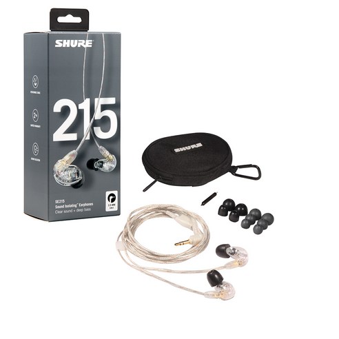 음악 애호가를 위한 슈어 SE215-CL 프로페셔널 모니터링 이어폰: 심도 있는 사운드