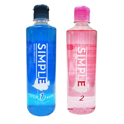 KJF 심플 워터 컨디셔너 스텝1 500ml + 생 박테리아 스텝2 500ml, 1세트