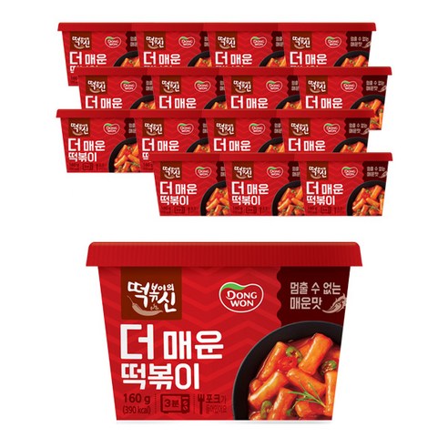 동원 떡볶이의 신 더매운 컵떡볶이, 160g, 256개