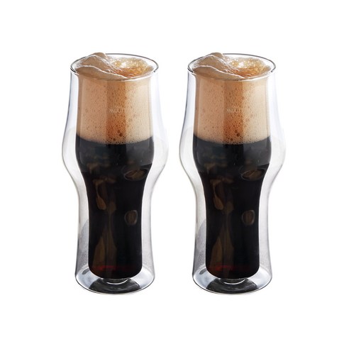 까사무띠 이중 유리컵 젤라또 500ml, 2개
