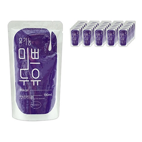 푸드버킷 유기농 미쁘두유, 80ml, 60개