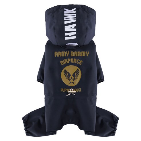 퍼피엔젤 반려동물 MAGAGIO 호크샤크 오버롤형 레인코트, 806 NAVY