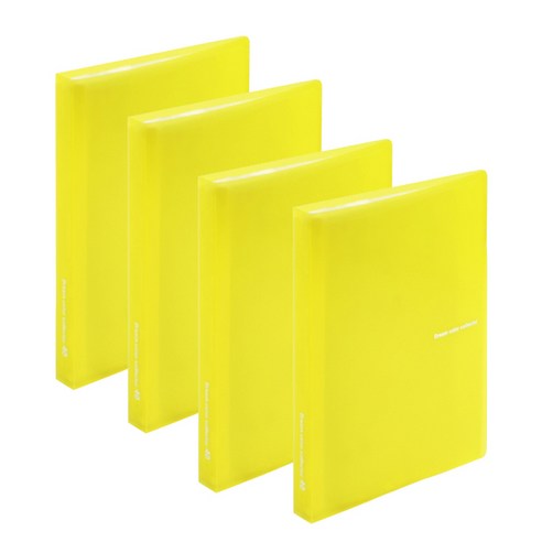드림 칼라 클리어화일 40매, yellow, 4개