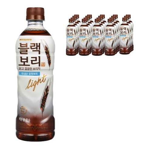 하이트진로 블랙보리 라이트, 20개, 520ml