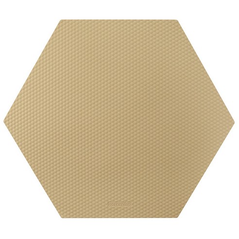 케라미카 실리콘 엠보 테이블매트 헥사곤, 브라운, 440 x 380 mm