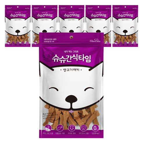 슈슈 간식타임 강아지 져키, 양고기져키, 6개