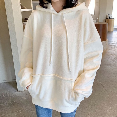 오키진 후리스 후드티