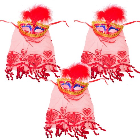 파티쇼 베네치아베 일반가면 3p, 레드